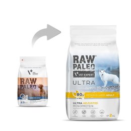 Vetexpert Raw Paleo Ultra Karma Dla Psów Dorosłych Large Indyk 2kg RAW PALEO