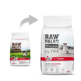 Vetexpert Raw Paleo Ultra Karma Dla Szczeniąt Małych Ras Wołowina 8kg RAW PALEO