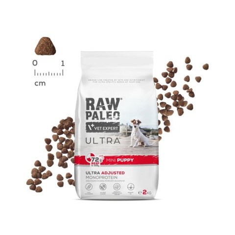 Vetexpert Raw Paleo Ultra Karma Dla Szczeniąt Małych Ras Wołowina 8kg RAW PALEO