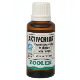 Zoolek ActivChlor 30 ml - Środek do Dezynfekcji w Akwarium Zoolek