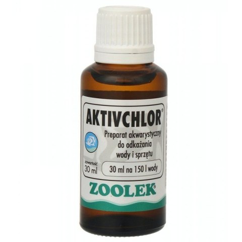 Zoolek ActivChlor 30 ml - Środek do Dezynfekcji w Akwarium Zoolek