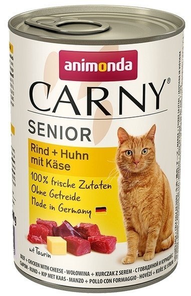 ANIMONDA Cat Carny Senior Wołowina, Kurczak, Ser 400g Animonda