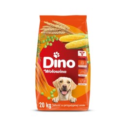 Dino Sucha Karma z Wołowiną dla Psów 20kg Cargill