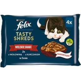 FELIX Tasty Shreds Karma dla dorosłych kotów Wiejskie Smaki w Sosie Felix