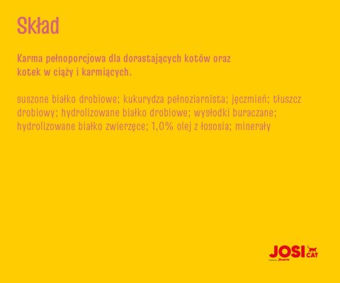 Josera Josicat Kitten Karma Sucha Dla Kociąt 10kg JosiCat