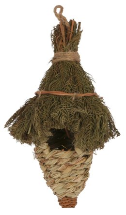 KERBL Wiszące gniazdo dla ptaków z trawy, 27 cm x Ø 12 cm Kerbl
