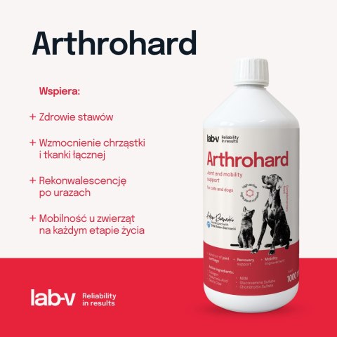 LAB-V Arthrohard Preparat Na Wsparcie Stawów Dla Psa I Kota 1000 Ml LAB-V
