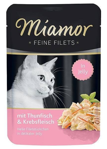 Miamor Feine Filets - Mokra Karma dla Kota, Filety z Tuńczyka z Krabem MIAMOR