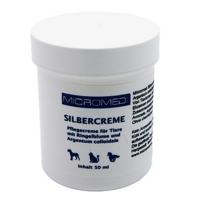 Micromed Vet Silver Creme, Krem z Jonami Srebra 50ml - Antybakteryjny i Regenerujący Krem dla Zwierząt Micromed