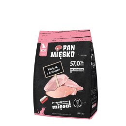 PAN MIĘSKO Kurczak z królikiem XS 400g dla kociąt PAN MI�SKO