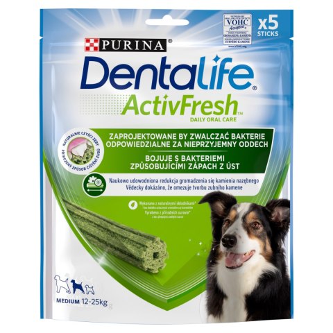 Purina Dentalife Activefresh Medium Przysmak Dla Psa 115g 5 Sztuk Purina