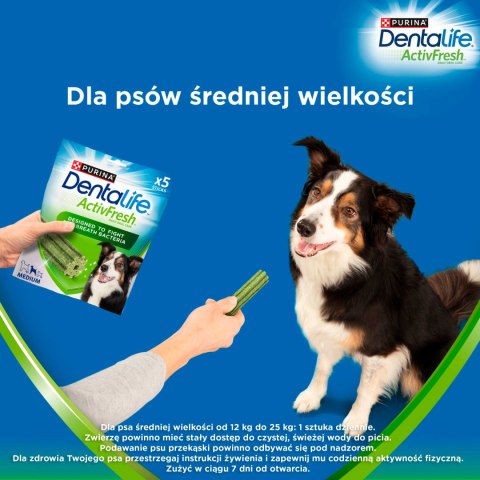 Purina Dentalife Activefresh Medium Przysmak Dla Psa 115g 5 Sztuk Purina