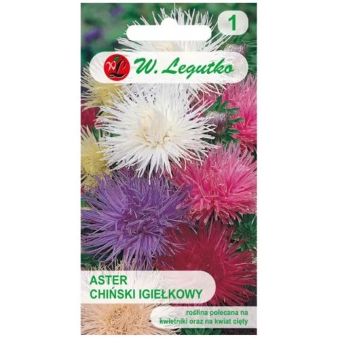 Aster chiński igiełkowy (Callistephus chinensis) - mieszanka W.Legutko