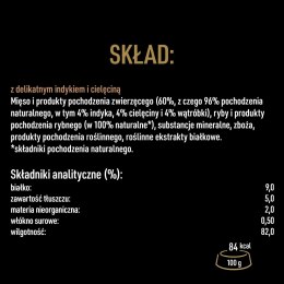 CESAR tacka 150 g - pełnoporcjowa mokra karma dla psa z indykiem i wołowiną w aromatycznym sosie. Cesar