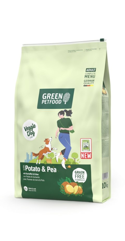 GREEN PETFOOD VeggieDog Grainfree - Karma wegetariańska dla psów, 10 kg GREEN PETFOOD