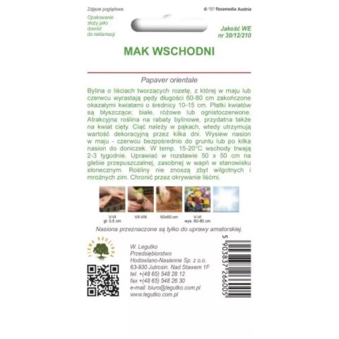 Mak wschodni mieszanka W.Legutko