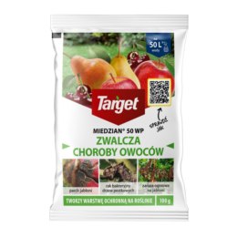 Miedzian 50 WP - ochrona warzyw i owoców przed chorobami grzybowymi i bakteryjnymi, 100 g Target