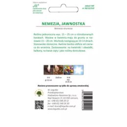 Nemezja Jawnutka - mieszanka kolorów, nasiona otarte W.Legutko