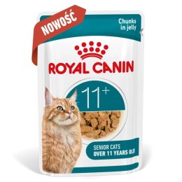 Royal Canin Senior Ageing 11+ — mokra karma w galaretce dla kotów starszych, 12 x 85 g Royal Canin