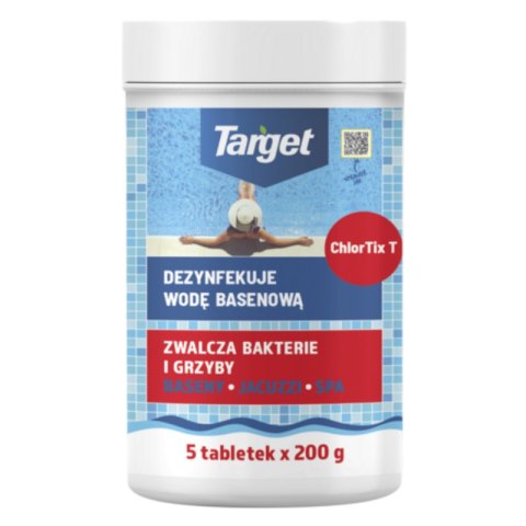 Chlortix T - Dezynfekuje Wodę Basenową 1kg (5 X 200g) Target