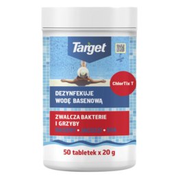 Chlortix T - Dezynfekuje Wodę Basenową 1kg (50 x 20g) Target