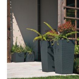 Donica FINEZJA 250x250 rattan - grafit metalik LAMELA