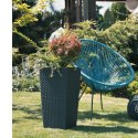 Donica FINEZJA 250x250 rattan - grafit metalik LAMELA