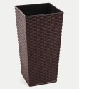 Donica FINEZJA 250x250 rattan - mokka LAMELA