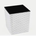 Donica JUKA 250x250 rattan - biały LAMELA