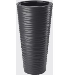 Donica Sahara Dunes Slim okrągła 35 - czarny FORM-PLASTIC