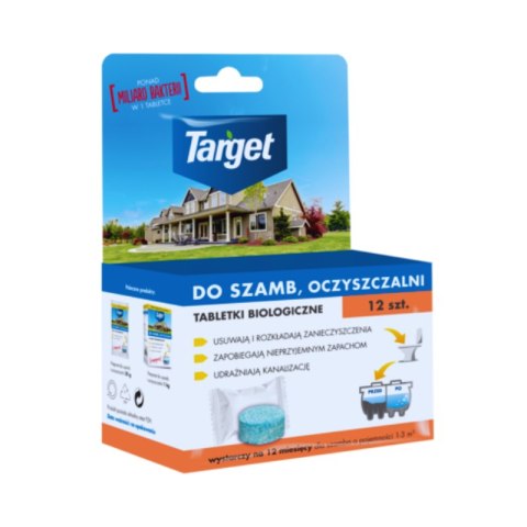 Tabletki biologiczne do szamb i oczyszczalni 12 szt. Target