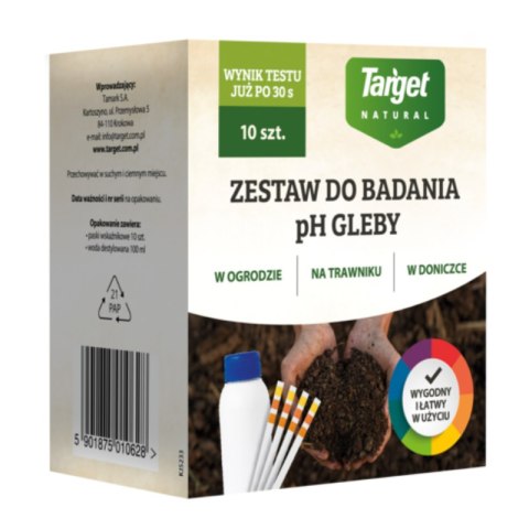 Zestaw do badania odczynu pH gleby Target