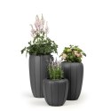Donica Lamela Gaja 400 niska - antracyt, śr. 40 cm LAMELA