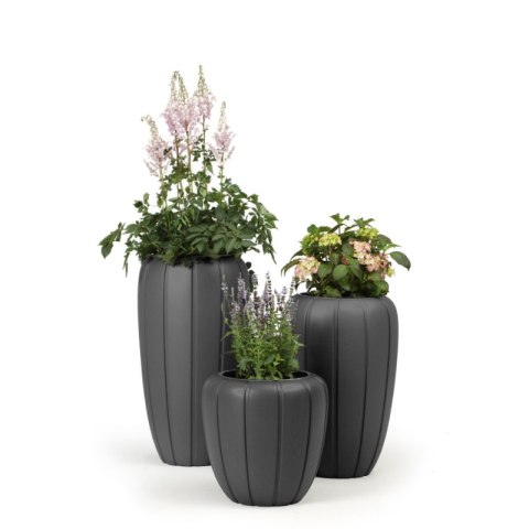 Donica Lamela Gaja 400 niska - antracyt, śr. 40 cm LAMELA