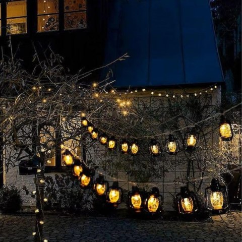 Girlanda ogrodowa solarna 30 lampionów LED VERK GROUP