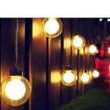 Lampki solarne ogrodowe girlanda 20 LED z czujnikiem zmierzchu VERK GROUP