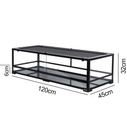 Repti-Zoo Glass Terrarium 120x45x32cm - szklane terrarium z metalową siatką Repti-Zoo