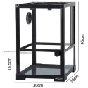 Repti-Zoo Glass Terrarium 30x30x45cm - szklane terrarium z metalową siatką Repti-Zoo