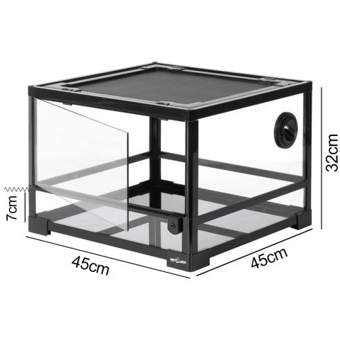 Repti-Zoo Glass Terrarium 45x45x32cm - szklane terrarium z metalową siatką Repti-Zoo