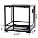 Repti-Zoo Glass Terrarium 45x45x45cm - szklane terrarium z metalową siatką Repti-Zoo
