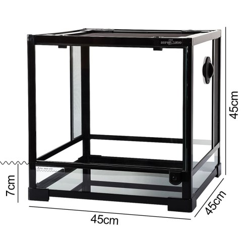 Repti-Zoo Glass Terrarium 45x45x45cm - szklane terrarium z metalową siatką Repti-Zoo
