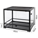 Repti-Zoo Glass Terrarium 60x45x45cm - szklane terrarium z metalową siatką Repti-Zoo