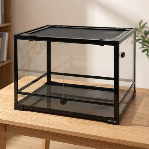 Repti-Zoo Glass Terrarium 60x45x45cm - szklane terrarium z metalową siatką Repti-Zoo