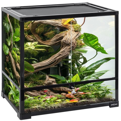 Repti-Zoo Glass Terrarium 60x45x60cm - szklane terrarium z metalową siatką Repti-Zoo