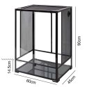 Repti-Zoo Glass Terrarium 60x45x90cm - szklane terrarium z metalową siatką Repti-Zoo
