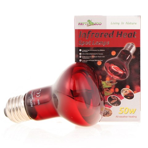 Repti-Zoo Infrared Heat 50W - żarówka grzewcza podczerwona Repti-Zoo