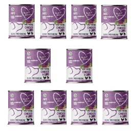10x400g Euro Premium Pate Adult Chicken & Lamb - mokra karma dla psa kurczak i jagnięcina 400g