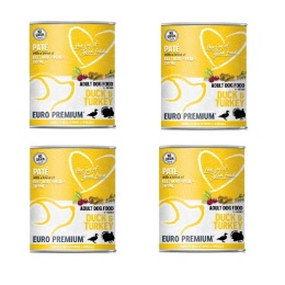 4X400G Euro Premium Pate Adult Duck & Turkey - mokra karma dla psa kurczak i indyk 400g