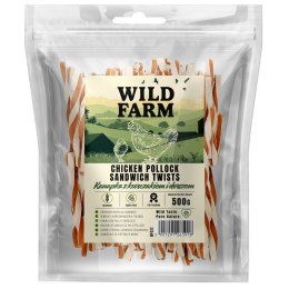 WILD FARM Kanapka Przysmak Dla Psa Z Kurczakiem I Dorszem 500G Wild Farm