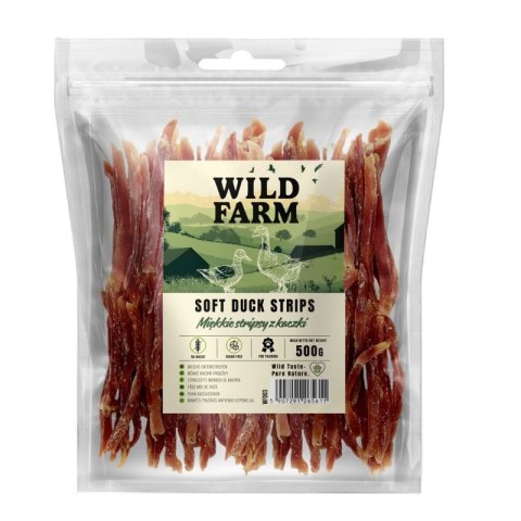 WILD FARM Miękkie Stripsy Z Kaczki Przysmak Dla Psa 500G Wild Farm